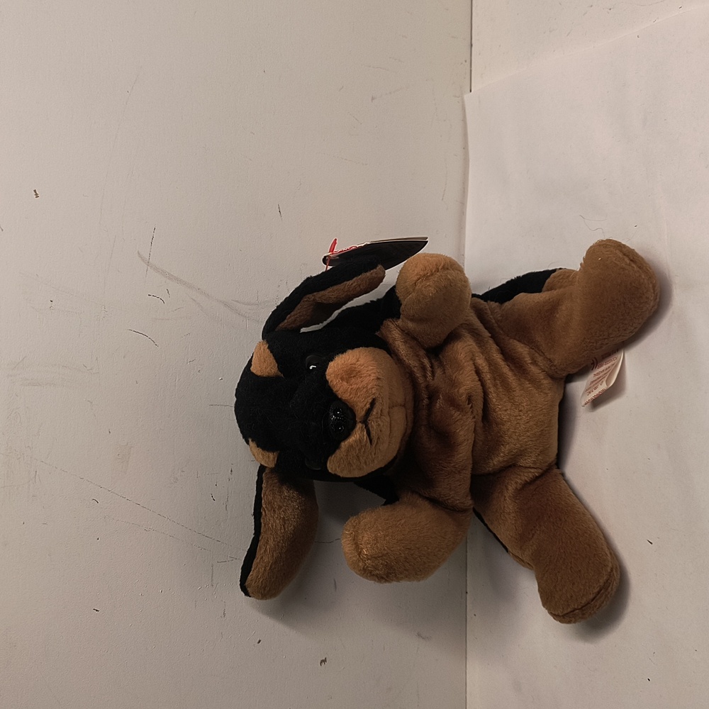 TY BEANIE BABY - DOBY THE DOG - 1996 MINI BEAN BAG PLUSH MWT